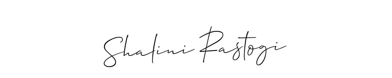 Design your own signature with our free online signature maker. With this signature software, you can create a handwritten (Allison_Script) signature for name Shalini Rastogi. Shalini Rastogi signature style 2 images and pictures png