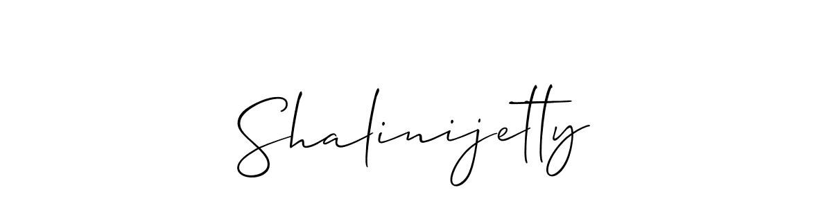 How to make Shalinijetty signature? Allison_Script is a professional autograph style. Create handwritten signature for Shalinijetty name. Shalinijetty signature style 2 images and pictures png