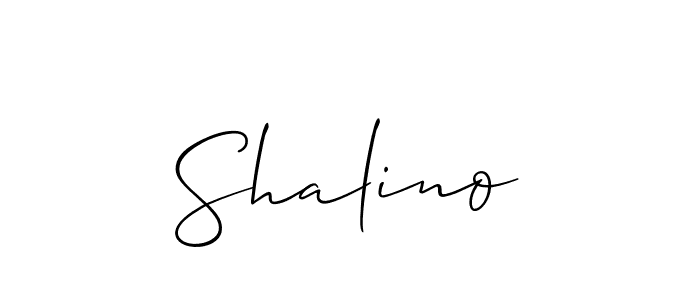 Allison_Script is a professional signature style that is perfect for those who want to add a touch of class to their signature. It is also a great choice for those who want to make their signature more unique. Get Shalino name to fancy signature for free. Shalino signature style 2 images and pictures png