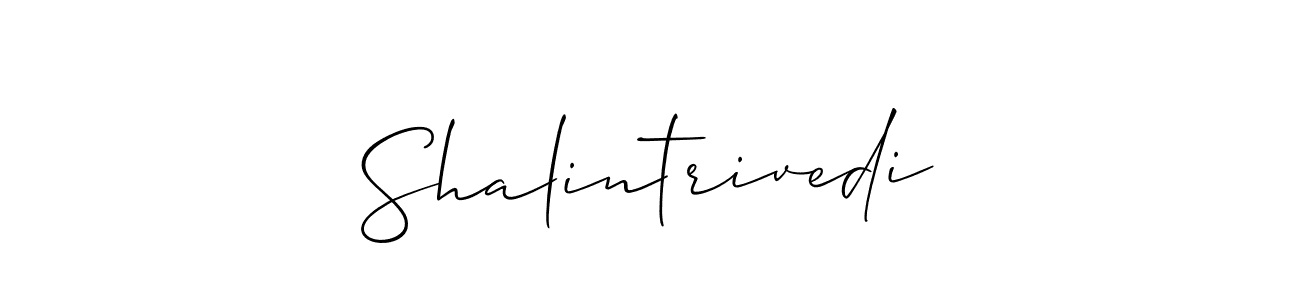 Allison_Script is a professional signature style that is perfect for those who want to add a touch of class to their signature. It is also a great choice for those who want to make their signature more unique. Get Shalintrivedi name to fancy signature for free. Shalintrivedi signature style 2 images and pictures png