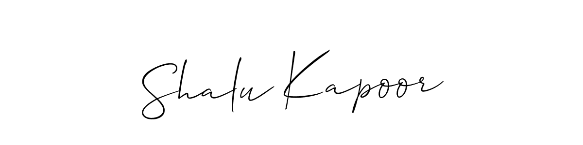 This is the best signature style for the Shalu Kapoor name. Also you like these signature font (Allison_Script). Mix name signature. Shalu Kapoor signature style 2 images and pictures png