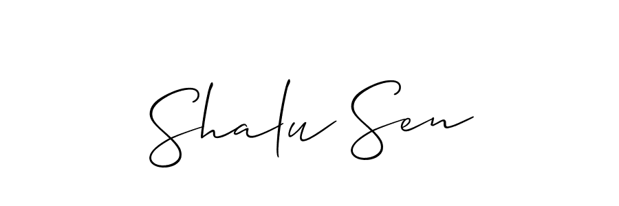 You can use this online signature creator to create a handwritten signature for the name Shalu Sen. This is the best online autograph maker. Shalu Sen signature style 2 images and pictures png