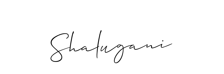 How to Draw Shalugani signature style? Allison_Script is a latest design signature styles for name Shalugani. Shalugani signature style 2 images and pictures png