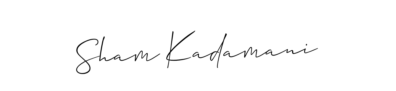 Once you've used our free online signature maker to create your best signature Allison_Script style, it's time to enjoy all of the benefits that Sham Kadamani name signing documents. Sham Kadamani signature style 2 images and pictures png