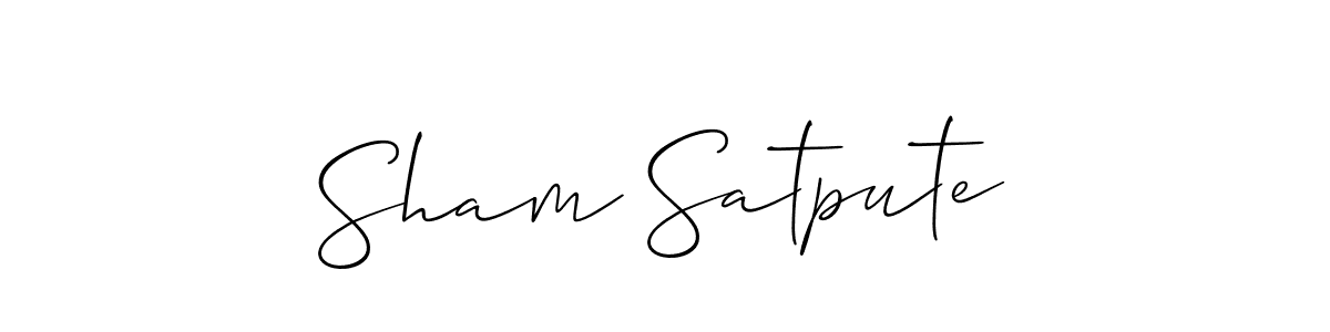 You can use this online signature creator to create a handwritten signature for the name Sham Satpute. This is the best online autograph maker. Sham Satpute signature style 2 images and pictures png