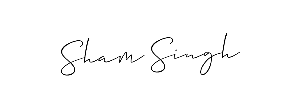 How to make Sham Singh signature? Allison_Script is a professional autograph style. Create handwritten signature for Sham Singh name. Sham Singh signature style 2 images and pictures png