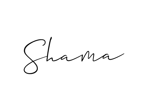 Make a beautiful signature design for name Shama. With this signature (Allison_Script) style, you can create a handwritten signature for free. Shama signature style 2 images and pictures png