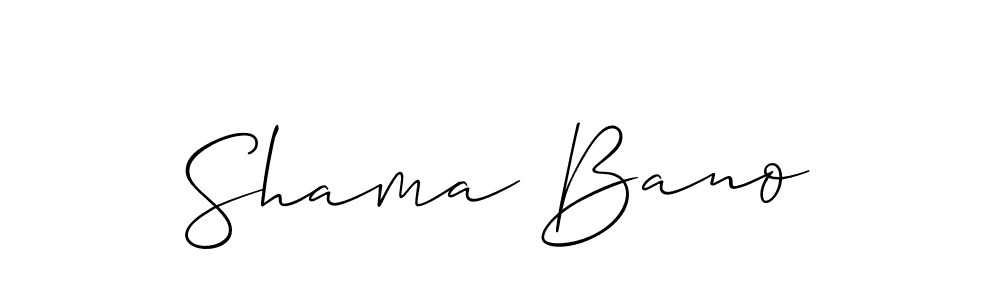 if you are searching for the best signature style for your name Shama Bano. so please give up your signature search. here we have designed multiple signature styles  using Allison_Script. Shama Bano signature style 2 images and pictures png