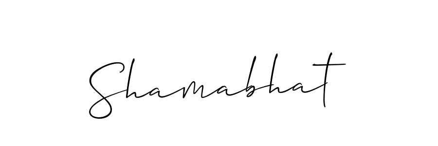 Shamabhat stylish signature style. Best Handwritten Sign (Allison_Script) for my name. Handwritten Signature Collection Ideas for my name Shamabhat. Shamabhat signature style 2 images and pictures png