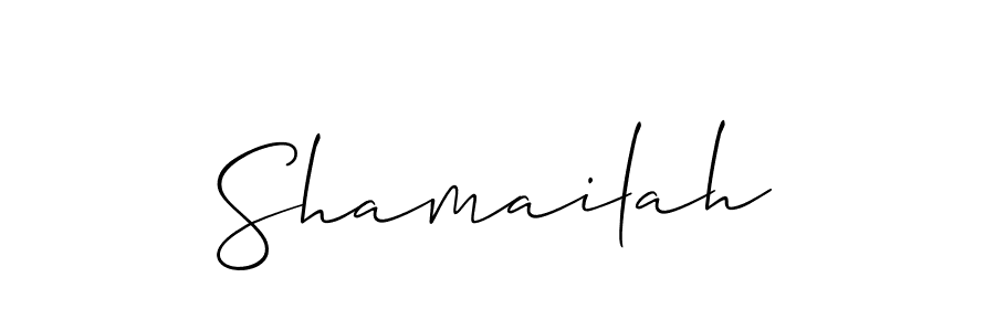 Also we have Shamailah name is the best signature style. Create professional handwritten signature collection using Allison_Script autograph style. Shamailah signature style 2 images and pictures png