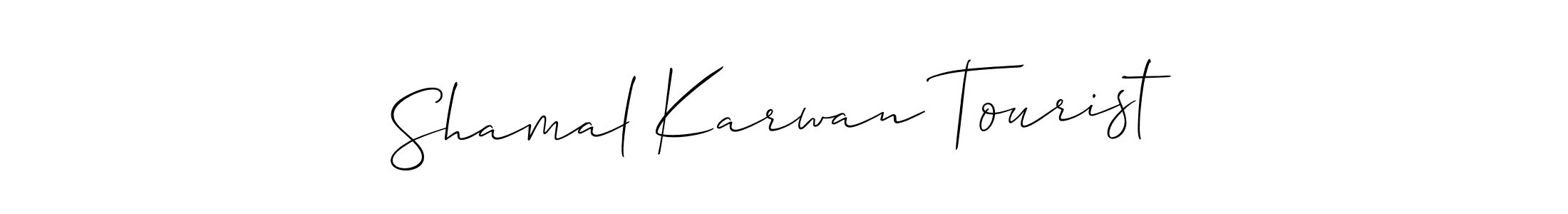 Make a beautiful signature design for name Shamal Karwan Tourist . Use this online signature maker to create a handwritten signature for free. Shamal Karwan Tourist  signature style 2 images and pictures png