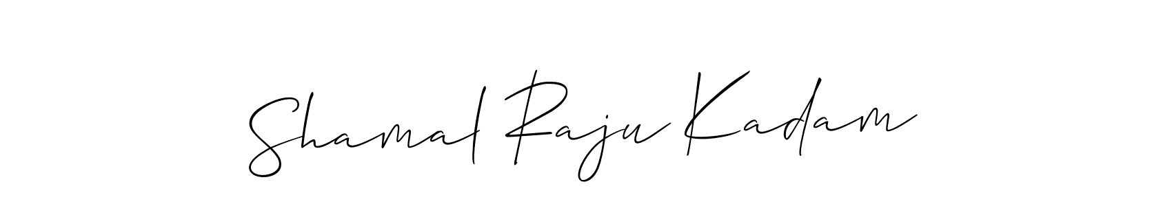 Make a beautiful signature design for name Shamal Raju Kadam. With this signature (Allison_Script) style, you can create a handwritten signature for free. Shamal Raju Kadam signature style 2 images and pictures png