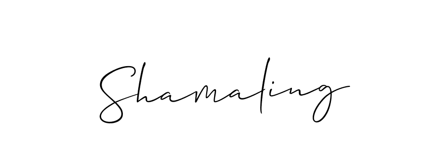 Once you've used our free online signature maker to create your best signature Allison_Script style, it's time to enjoy all of the benefits that Shamaling name signing documents. Shamaling signature style 2 images and pictures png