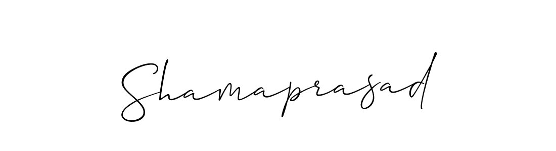 Allison_Script is a professional signature style that is perfect for those who want to add a touch of class to their signature. It is also a great choice for those who want to make their signature more unique. Get Shamaprasad name to fancy signature for free. Shamaprasad signature style 2 images and pictures png