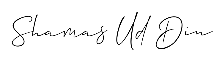 The Allison_Script font transforms the name Shamas Ud Din into an executive sign with sharp precision and distinguished character. Shamas Ud Din signature style 2 images and pictures png