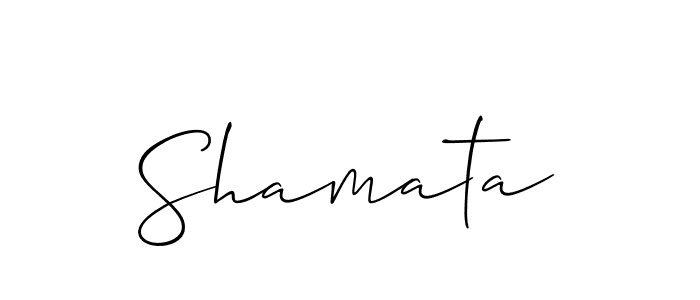 You should practise on your own different ways (Allison_Script) to write your name (Shamata) in signature. don't let someone else do it for you. Shamata signature style 2 images and pictures png