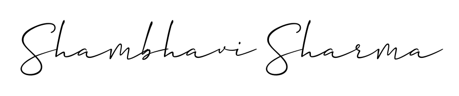 Designed for modern professionals: Shambhavi Sharma name signature crafted with Allison_Script script. Ready for digital PDF workflows. Shambhavi Sharma signature style 2 images and pictures png