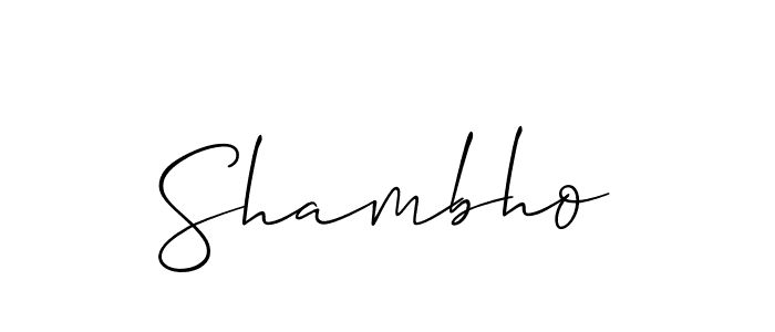 It looks lik you need a new signature style for name Shambho. Design unique handwritten (Allison_Script) signature with our free signature maker in just a few clicks. Shambho signature style 2 images and pictures png