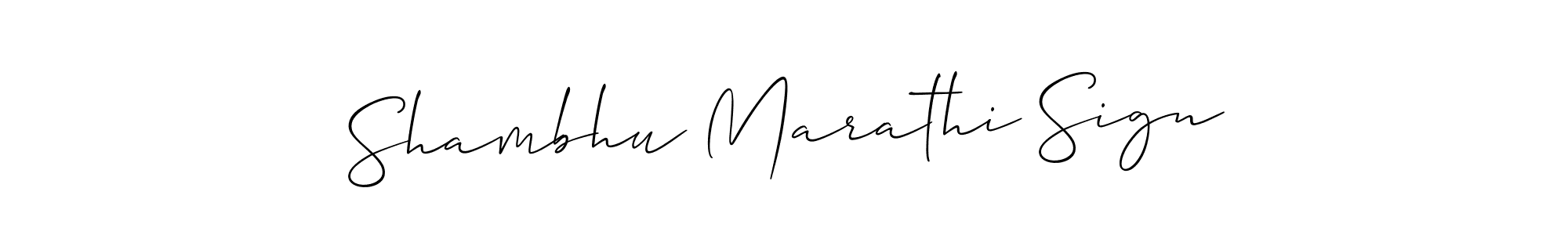The best way (Allison_Script) to make a short signature is to pick only two or three words in your name. The name Shambhu Marathi Sign include a total of six letters. For converting this name. Shambhu Marathi Sign signature style 2 images and pictures png