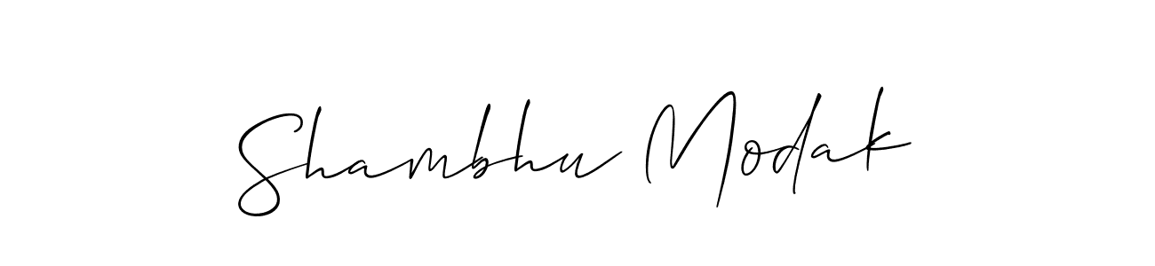 Also we have Shambhu Modak name is the best signature style. Create professional handwritten signature collection using Allison_Script autograph style. Shambhu Modak signature style 2 images and pictures png