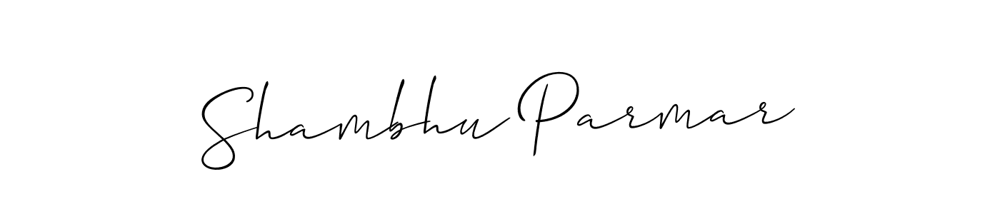 This is the best signature style for the Shambhu Parmar name. Also you like these signature font (Allison_Script). Mix name signature. Shambhu Parmar signature style 2 images and pictures png