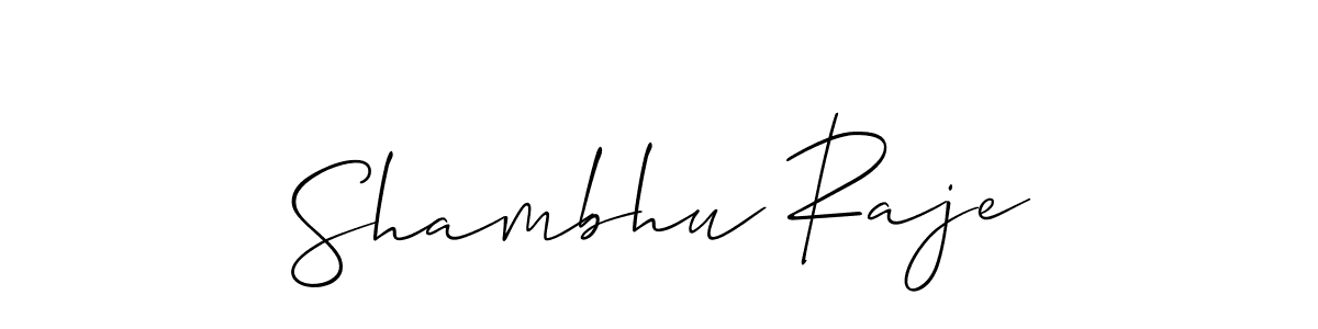 You should practise on your own different ways (Allison_Script) to write your name (Shambhu Raje) in signature. don't let someone else do it for you. Shambhu Raje signature style 2 images and pictures png