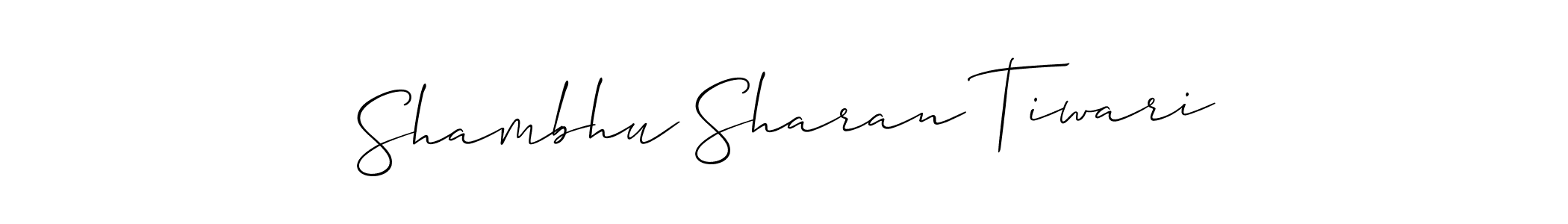 Shambhu Sharan Tiwari stylish signature style. Best Handwritten Sign (Allison_Script) for my name. Handwritten Signature Collection Ideas for my name Shambhu Sharan Tiwari. Shambhu Sharan Tiwari signature style 2 images and pictures png