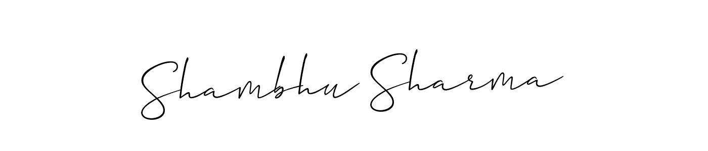 Best and Professional Signature Style for Shambhu Sharma. Allison_Script Best Signature Style Collection. Shambhu Sharma signature style 2 images and pictures png