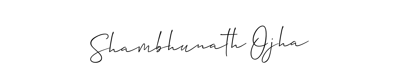 Also You can easily find your signature by using the search form. We will create Shambhunath Ojha name handwritten signature images for you free of cost using Allison_Script sign style. Shambhunath Ojha signature style 2 images and pictures png