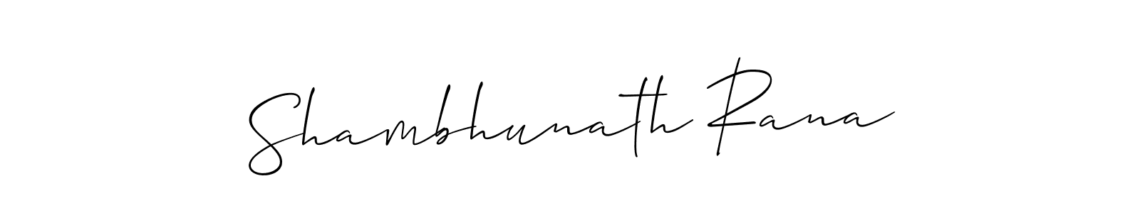 Make a beautiful signature design for name Shambhunath Rana. With this signature (Allison_Script) style, you can create a handwritten signature for free. Shambhunath Rana signature style 2 images and pictures png