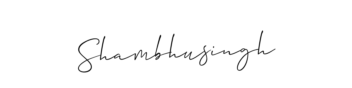 Make a beautiful signature design for name Shambhusingh. With this signature (Allison_Script) style, you can create a handwritten signature for free. Shambhusingh signature style 2 images and pictures png