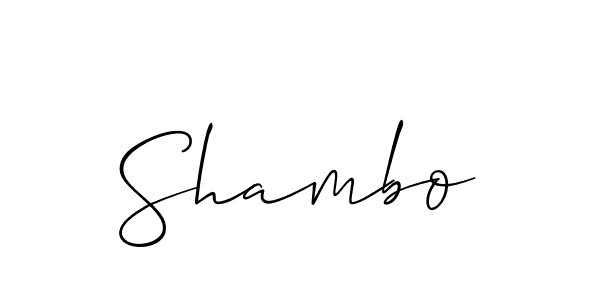 Once you've used our free online signature maker to create your best signature Allison_Script style, it's time to enjoy all of the benefits that Shambo name signing documents. Shambo signature style 2 images and pictures png