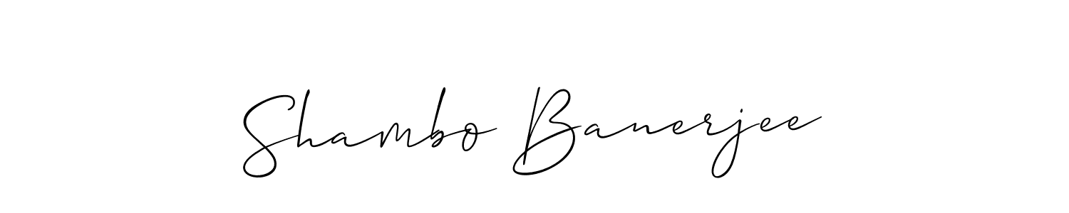 Make a short Shambo Banerjee signature style. Manage your documents anywhere anytime using Allison_Script. Create and add eSignatures, submit forms, share and send files easily. Shambo Banerjee signature style 2 images and pictures png