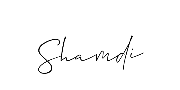 Best and Professional Signature Style for Shamdi. Allison_Script Best Signature Style Collection. Shamdi signature style 2 images and pictures png