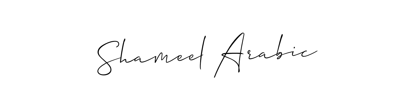 Similarly Allison_Script is the best handwritten signature design. Signature creator online .You can use it as an online autograph creator for name Shameel Arabic. Shameel Arabic signature style 2 images and pictures png