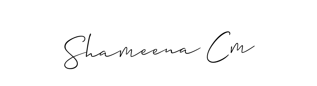 Once you've used our free online signature maker to create your best signature Allison_Script style, it's time to enjoy all of the benefits that Shameena Cm name signing documents. Shameena Cm signature style 2 images and pictures png