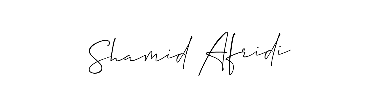 Also we have Shamid Afridi name is the best signature style. Create professional handwritten signature collection using Allison_Script autograph style. Shamid Afridi signature style 2 images and pictures png