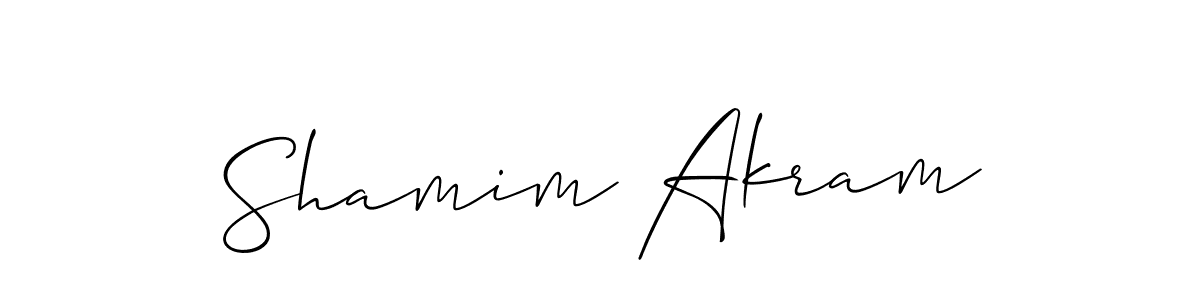 It looks lik you need a new signature style for name Shamim Akram. Design unique handwritten (Allison_Script) signature with our free signature maker in just a few clicks. Shamim Akram signature style 2 images and pictures png
