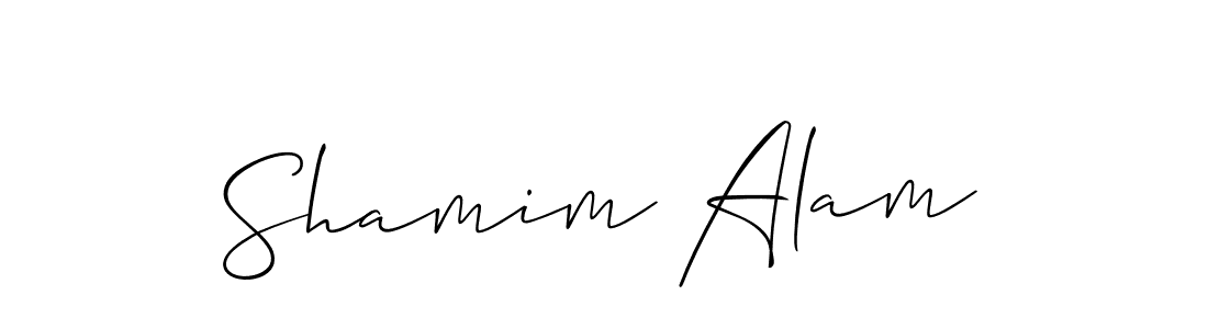 Use a signature maker to create a handwritten signature online. With this signature software, you can design (Allison_Script) your own signature for name Shamim Alam. Shamim Alam signature style 2 images and pictures png