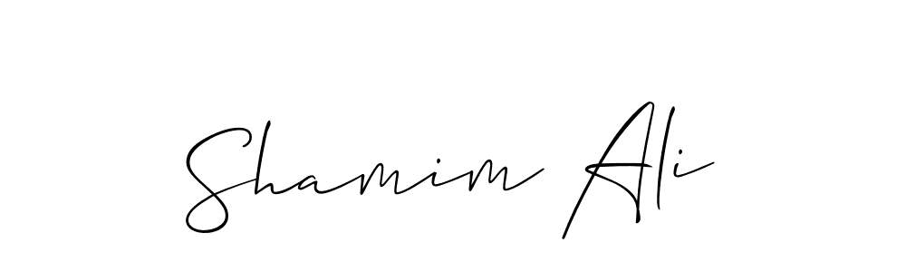 Use a signature maker to create a handwritten signature online. With this signature software, you can design (Allison_Script) your own signature for name Shamim Ali. Shamim Ali signature style 2 images and pictures png