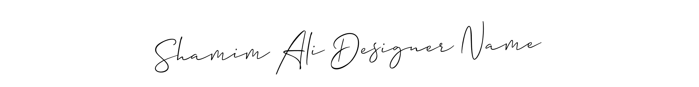Also You can easily find your signature by using the search form. We will create Shamim Ali Designer Name name handwritten signature images for you free of cost using Allison_Script sign style. Shamim Ali Designer Name signature style 2 images and pictures png