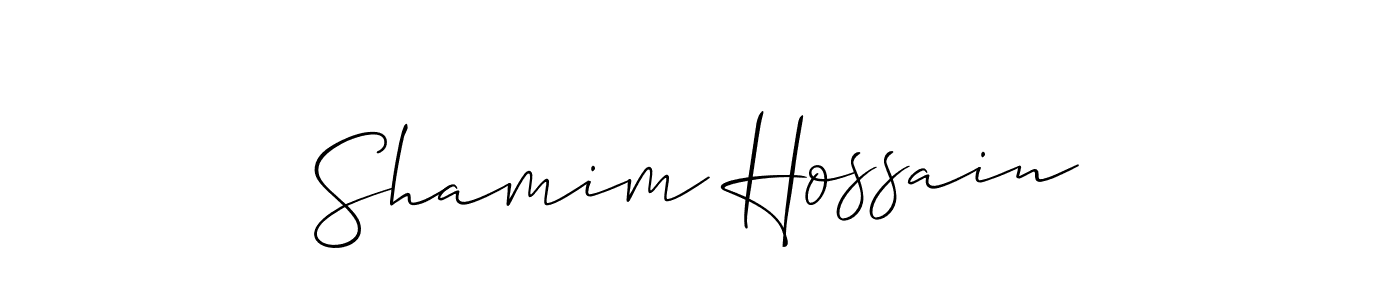 It looks lik you need a new signature style for name Shamim Hossain. Design unique handwritten (Allison_Script) signature with our free signature maker in just a few clicks. Shamim Hossain signature style 2 images and pictures png