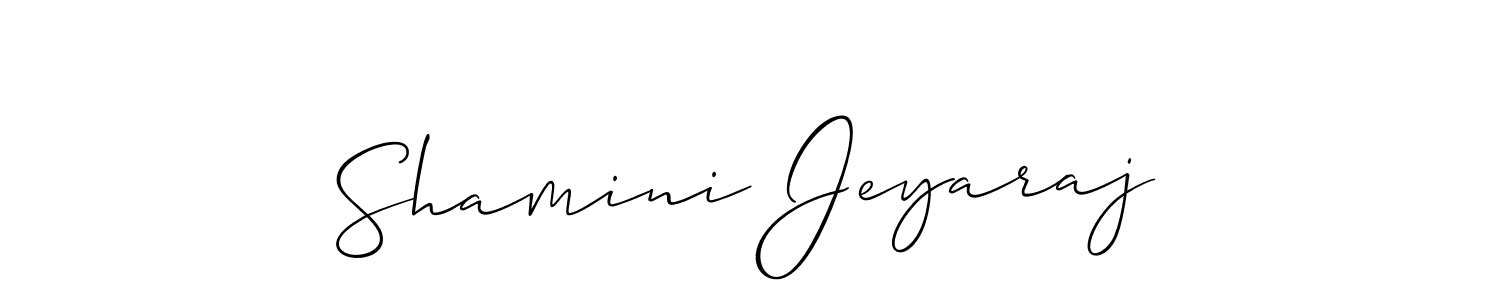 Also You can easily find your signature by using the search form. We will create Shamini Jeyaraj name handwritten signature images for you free of cost using Allison_Script sign style. Shamini Jeyaraj signature style 2 images and pictures png