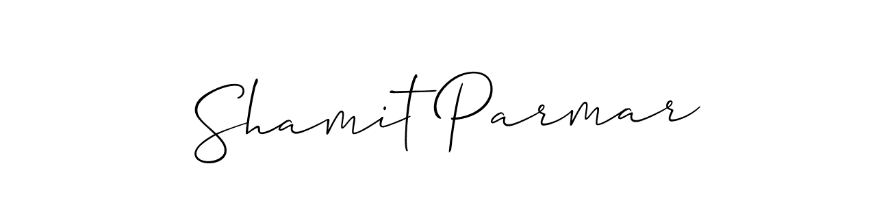 How to Draw Shamit Parmar signature style? Allison_Script is a latest design signature styles for name Shamit Parmar. Shamit Parmar signature style 2 images and pictures png