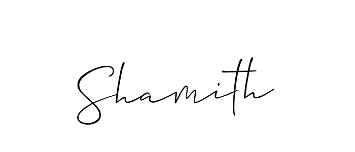 It looks lik you need a new signature style for name Shamith. Design unique handwritten (Allison_Script) signature with our free signature maker in just a few clicks. Shamith signature style 2 images and pictures png