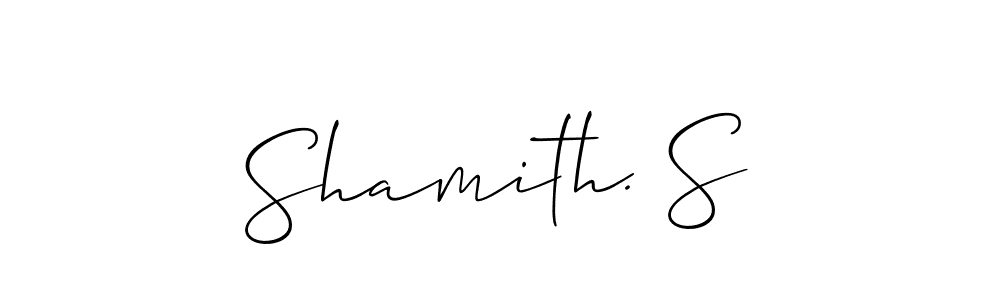 You can use this online signature creator to create a handwritten signature for the name Shamith. S. This is the best online autograph maker. Shamith. S signature style 2 images and pictures png