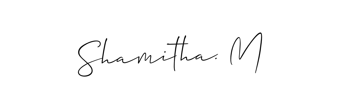 This is the best signature style for the Shamitha. M name. Also you like these signature font (Allison_Script). Mix name signature. Shamitha. M signature style 2 images and pictures png