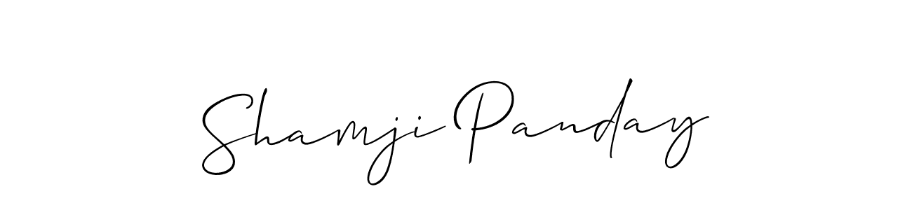 Here are the top 10 professional signature styles for the name Shamji Panday. These are the best autograph styles you can use for your name. Shamji Panday signature style 2 images and pictures png