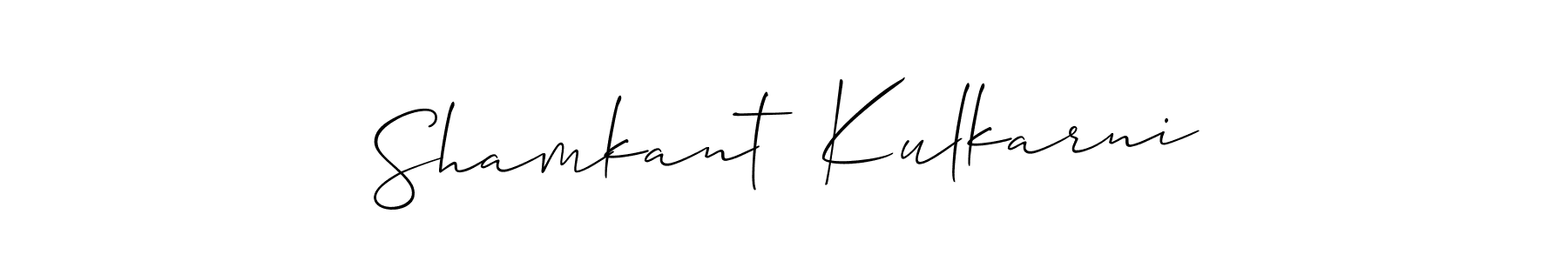 Make a short Shamkant  Kulkarni signature style. Manage your documents anywhere anytime using Allison_Script. Create and add eSignatures, submit forms, share and send files easily. Shamkant  Kulkarni signature style 2 images and pictures png