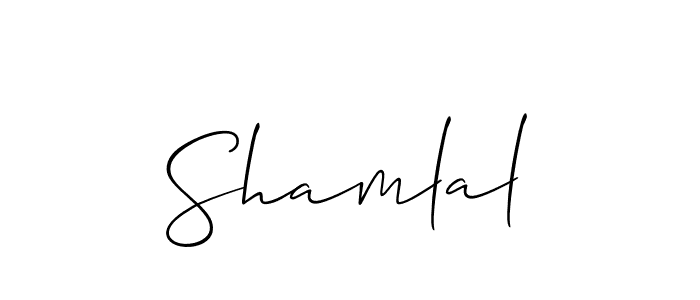 Make a beautiful signature design for name Shamlal. Use this online signature maker to create a handwritten signature for free. Shamlal signature style 2 images and pictures png